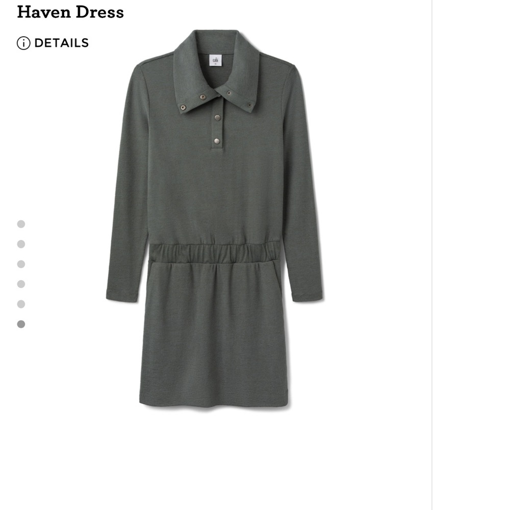 CAbi Women's Charcoal Long Sleeve Dress